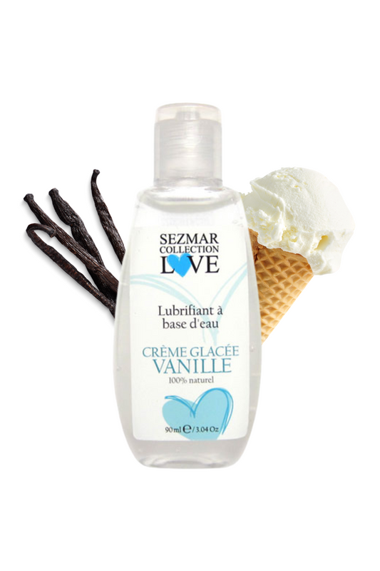 Lubrifiant à base d'eau 100% naturel Crème glacée vanille 90 ml · Sezmar