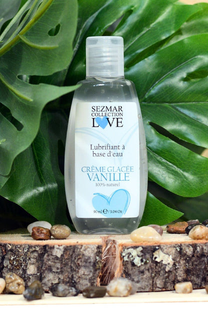 Lubrifiant à base d'eau 100% naturel Crème glacée vanille 90 ml · Sezmar · vue 3