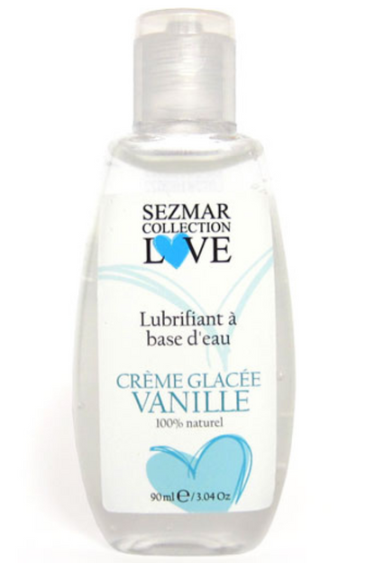 Lubrifiant à base d'eau 100% naturel Crème glacée vanille 90 ml · Sezmar · vue 4