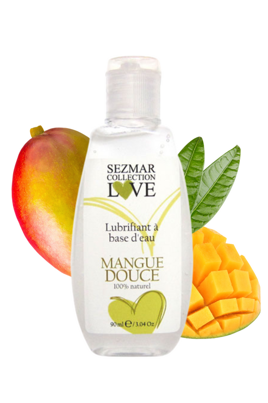 Lubrifiant à base d'eau 100% naturel Mangue Douce 90 ml · Sezmar