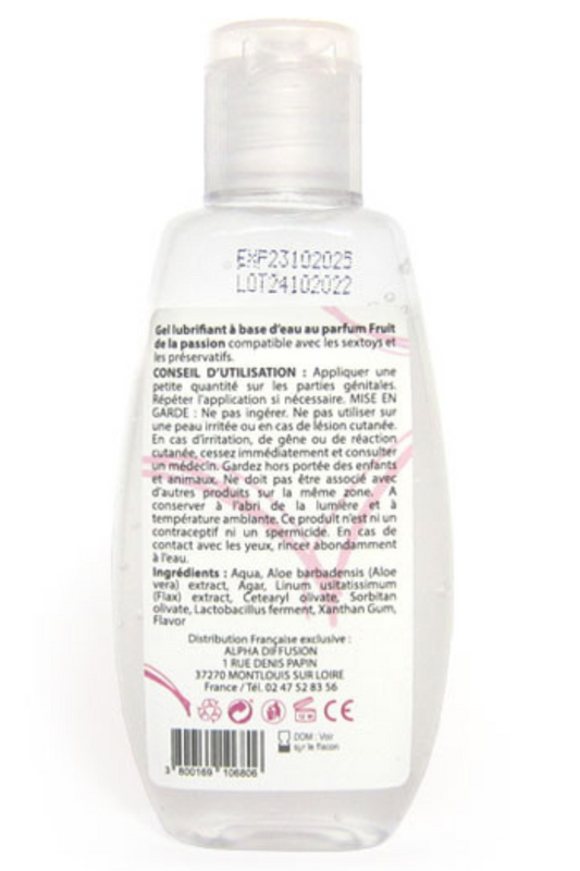 Lubrifiant à base d'eau 100% naturel Fruit de la passion 90ml · Sezmar · vue 2