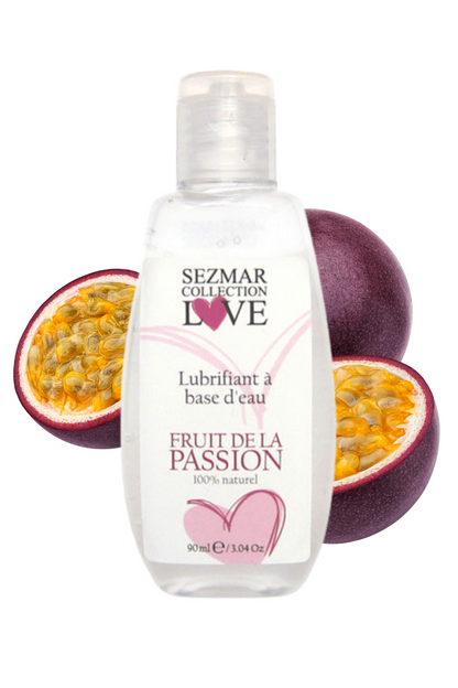 Lubrifiant à base d'eau 100% naturel Fruit de la passion 90ml · Sezmar