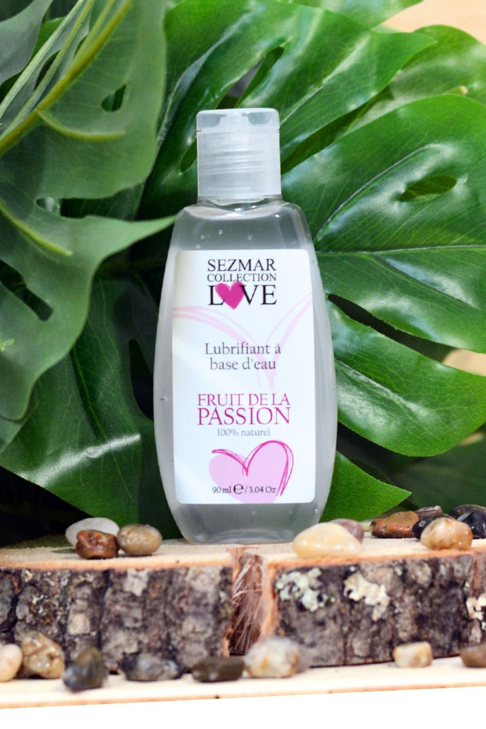 Lubrifiant à base d'eau 100% naturel Fruit de la passion 90ml · Sezmar · vue 3