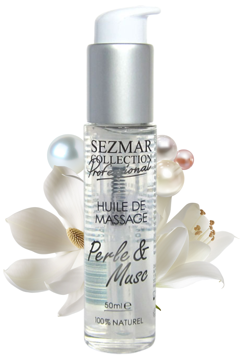 Huile de massage professionnelle Perle Musc 100% naturelle 50 ml · Sezmar