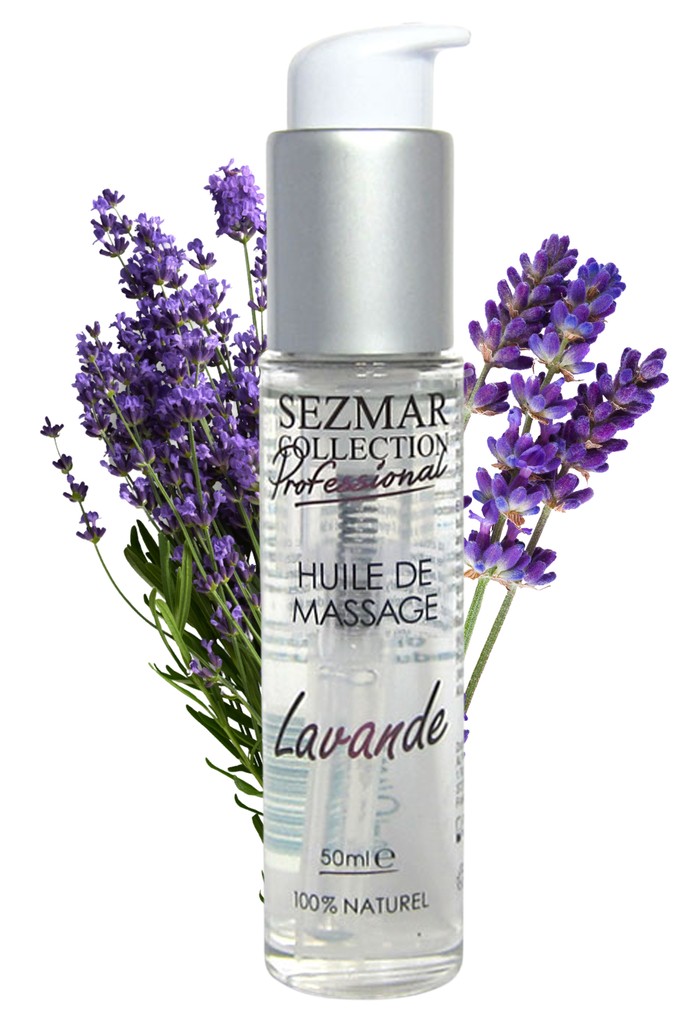Huile de massage professionnelle Lavande 100% naturelle 50 ml · Sezmar