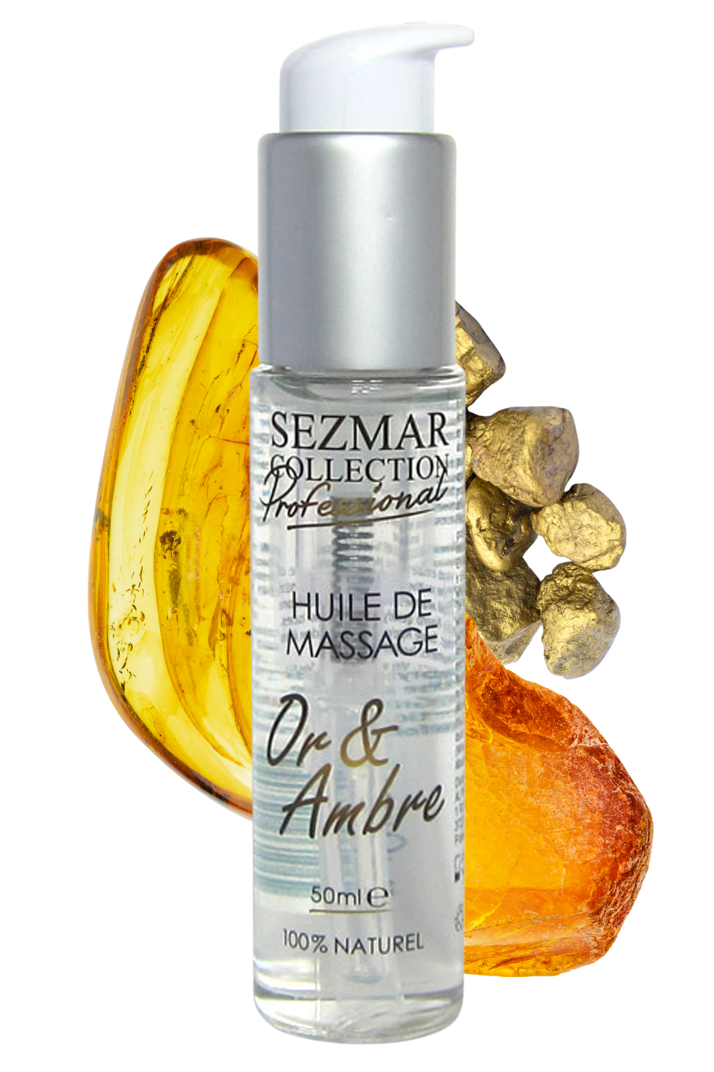 Huile de massage professionnelle Or Ambre 100% naturelle 50 ml · Sezmar · vue 2