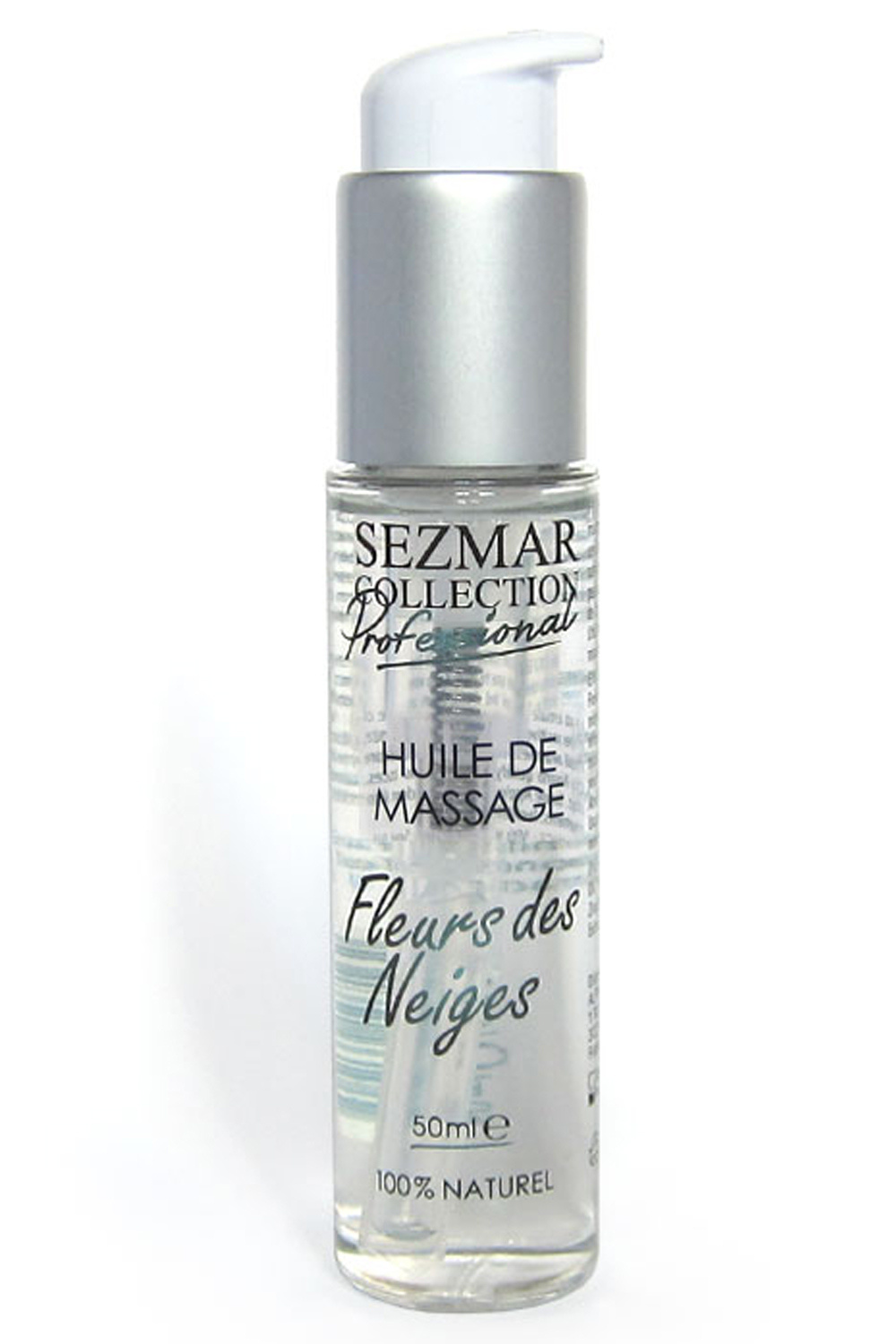 Huile de massage professionnelle Fleurs des Neiges 100% naturelle 50 ml · Sezmar · vue 2