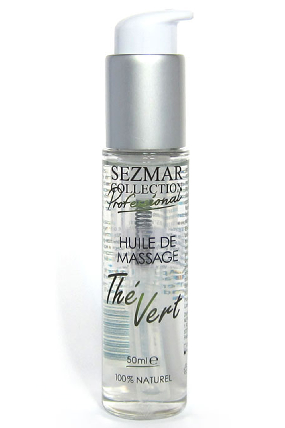 Huile de massage professionnelle Thé Vert 100% naturelle 50 ml · Sezmar