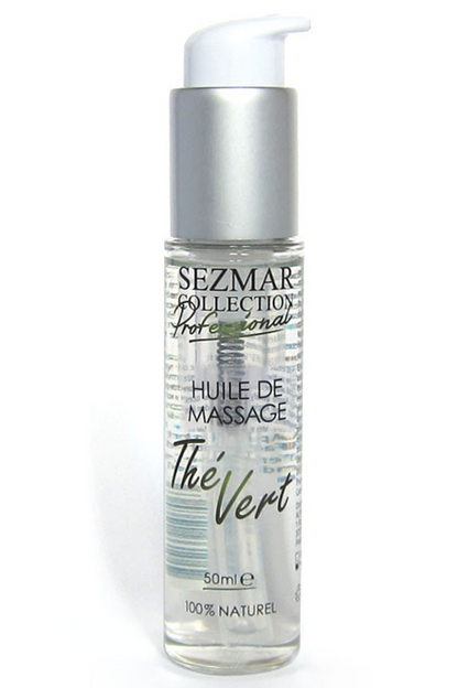Huile de massage professionnelle Thé Vert 100% naturelle 50 ml · Sezmar