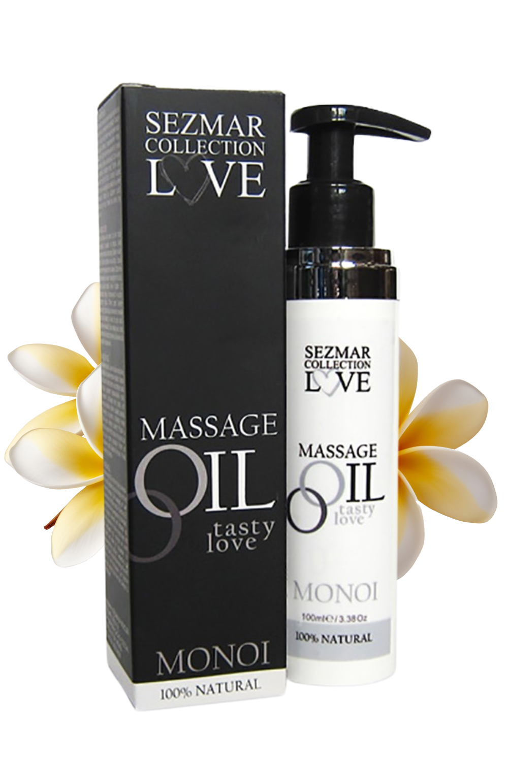 Huile de massage comestible 100% naturelle monoï 100ml · Sezmar