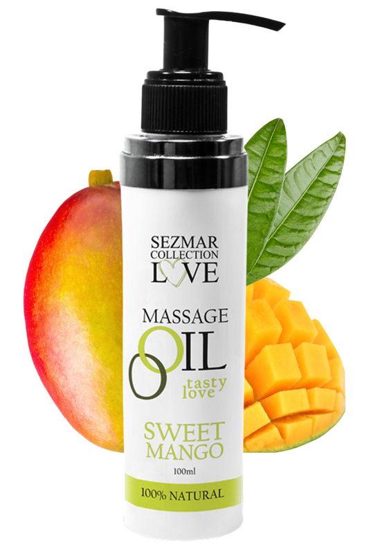 Huile de massage comestible mangue 100ml 100% naturelle · Sezmar