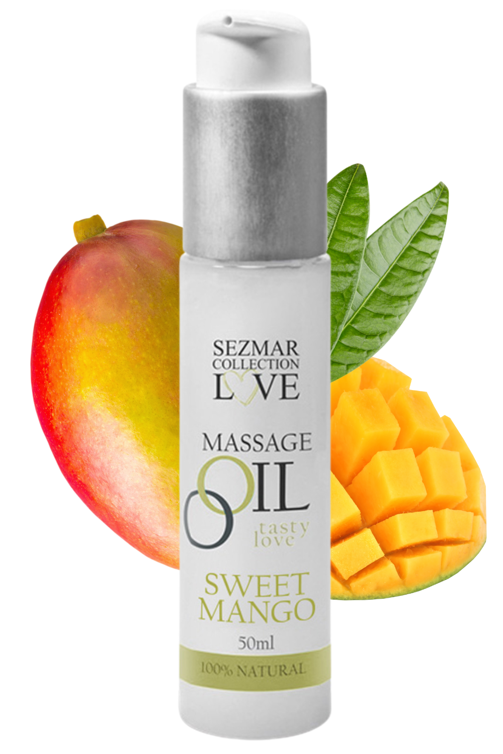 Huile de massage comestible mangue 50ml · Sezmar · vue 2