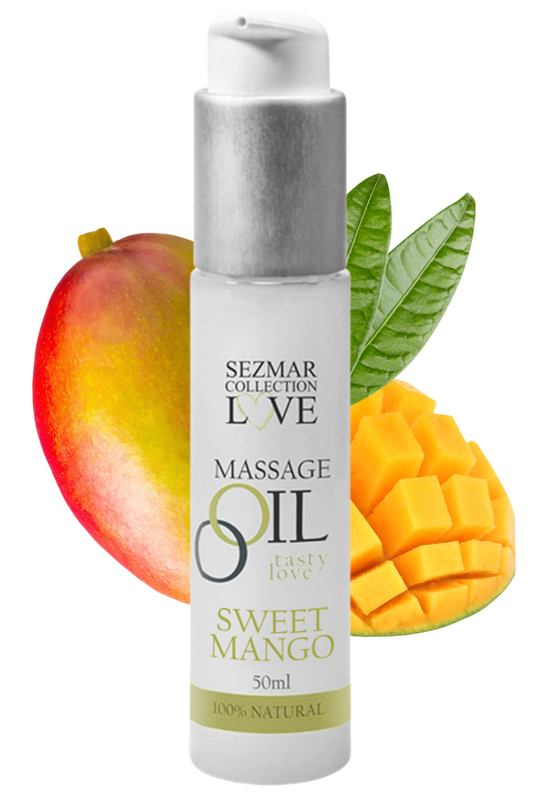 Huile de massage comestible mangue 50ml · Sezmar · vue 2