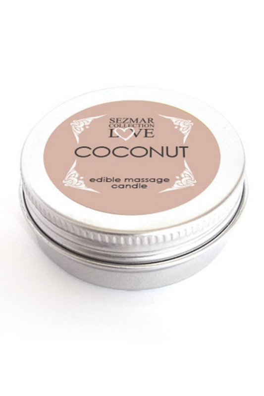 Mini Bougie de massage Noix de coco 30ml 100% naturelle · Sezmar · vue 2