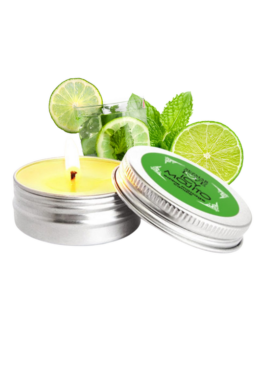 Mini Bougie de massage mojito 30ml 100% naturelle · Sezmar