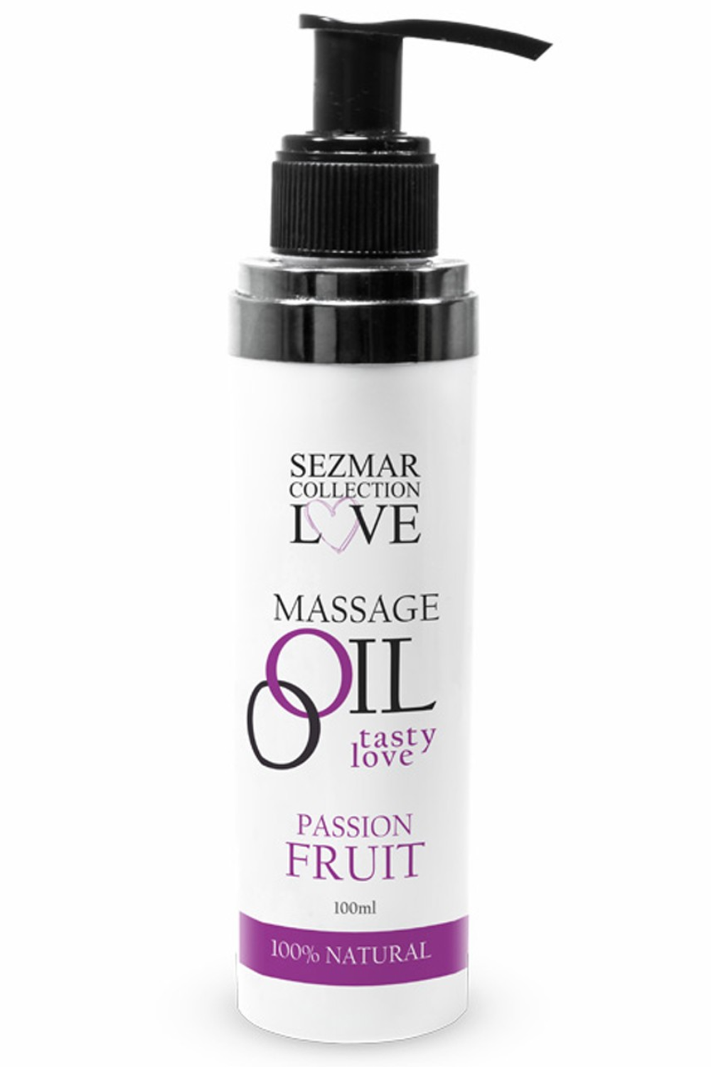 Huile de massage comestible Fruit de la passion 100ml 100% naturelle · Sezmar