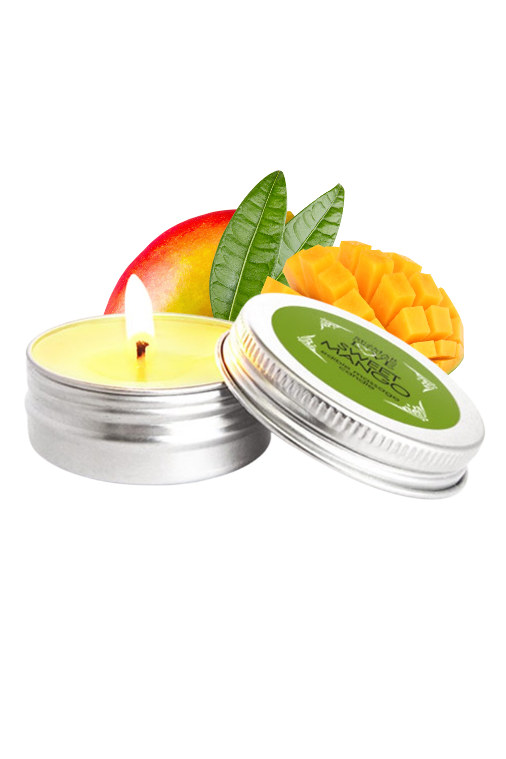 Mini Bougie de massage Mangue 30ml 100% naturelle · Sezmar