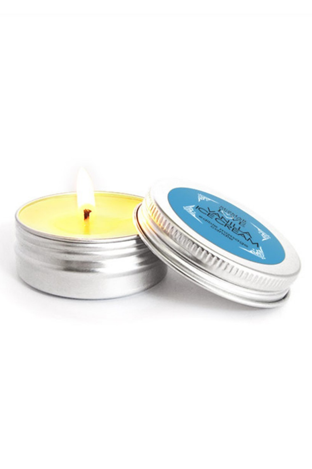 Mini Bougie de massage glace vanille 30ml 100% naturelle · Sezmar · vue 5