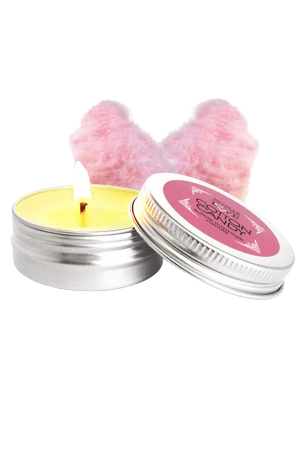 Mini Bougie de massage barbe à papa 30 ml 100% naturelle · Sezmar