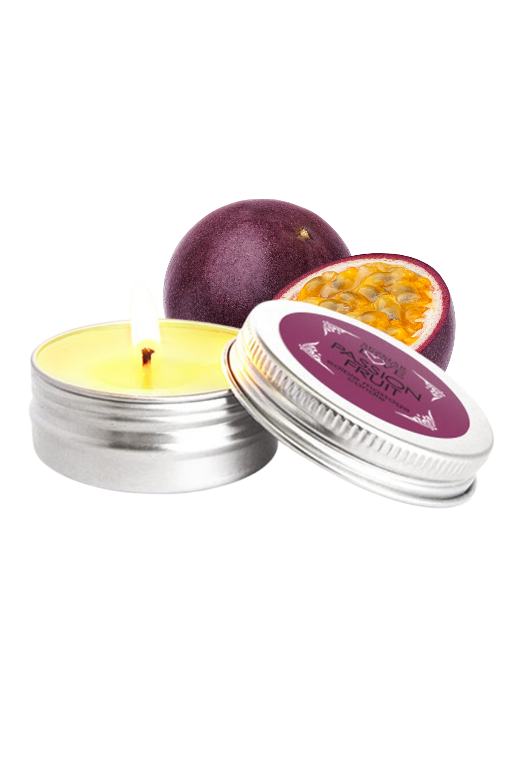 Mini Bougie de massage fruit de la passion 30ml 100% naturelle · Sezmar
