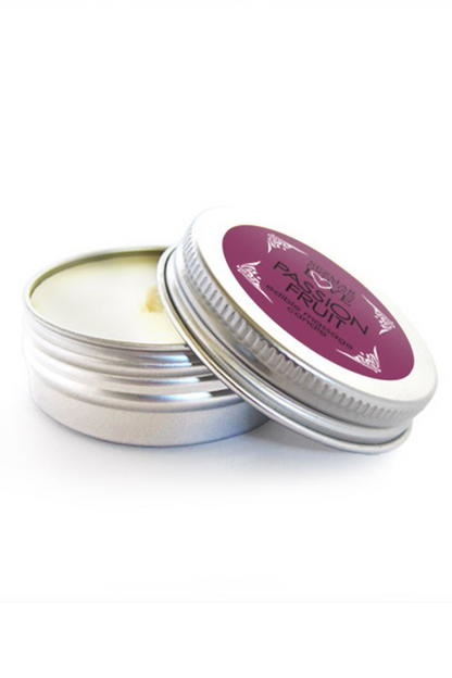 Mini Bougie de massage fruit de la passion 30ml 100% naturelle · Sezmar · vue 4