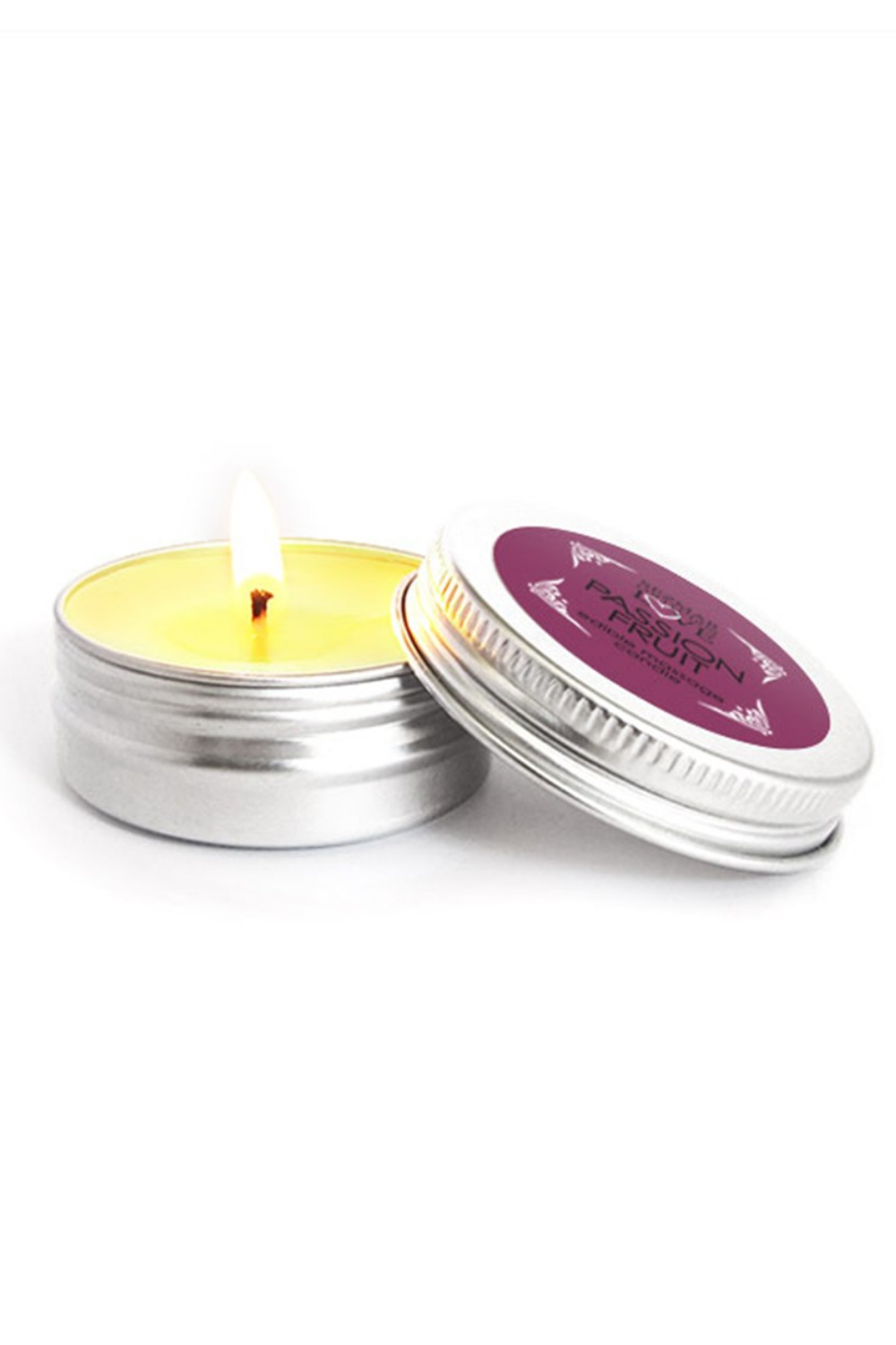 Mini Bougie de massage fruit de la passion 30ml 100% naturelle · Sezmar · vue 5