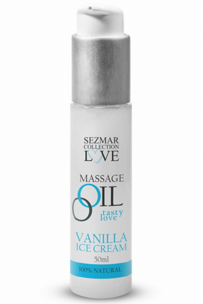 Huile de massage comestible Vanille glacée 50ml · Sezmar · vue 2