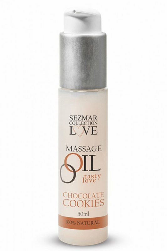 Huile de massage comestible cookie chocolat 50ml · Sezmar