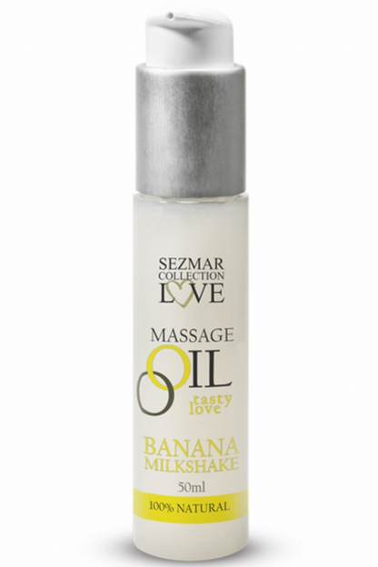 Huile de massage comestible milkshake banane 50ml · Sezmar