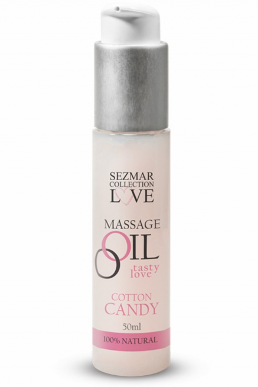 Huile de massage comestible Barbe à papa 50ml · Sezmar · vue 2