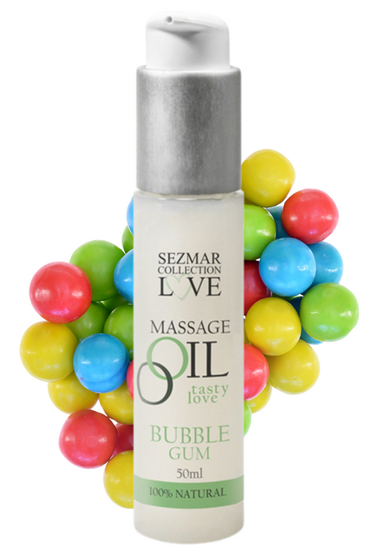 Huile de massage comestible bubble gum 50ml · Sezmar