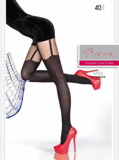 Milla Collants 40 DEN Noir · Fiore