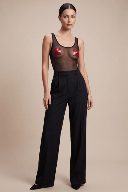 Nipple Métal rouge Cache tétons carré · Be Lily Accessories · vue 3