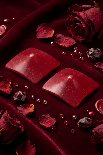 Nipple Métal rouge Cache tétons carré · Be Lily Accessories · vue 4