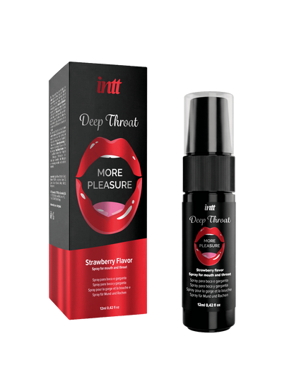 Spray oral gorge profonde fraise Deep Throat INTT Cosmétiques