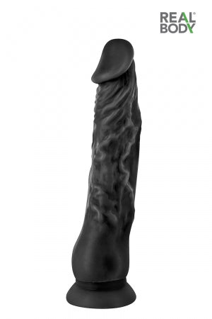 Gode réaliste 21 cm noir Real Justin · Real Body