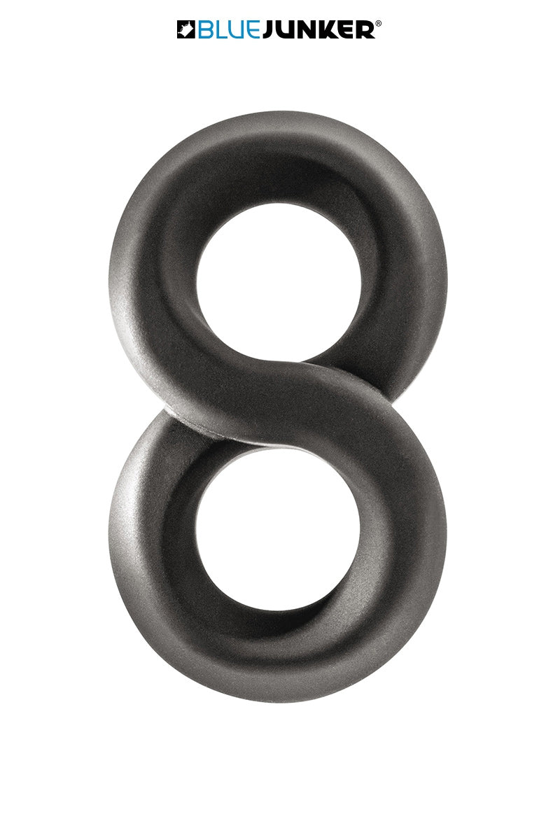 Double cockring en 8 silicone Gavin Blue Junker
