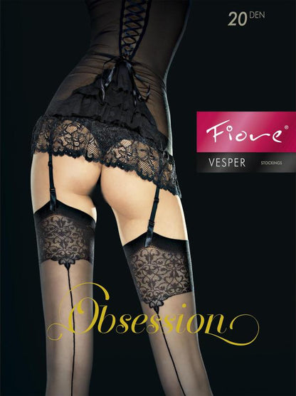 Vesper Bas 20 DEN Noir · Fiore