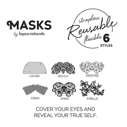 Masque Kristine Noir · Bijoux Indiscrets · vue 5
