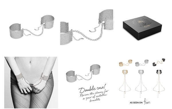 Desir Métallique Menottes Bracelets Argent · Bijoux Indiscrets · vue 4