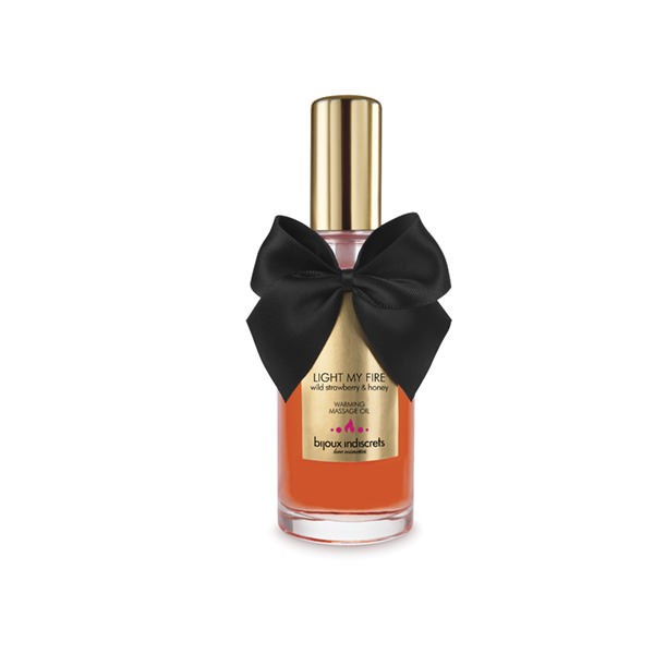 Huile de massage embrassable chauffante Fraise sauvage · Bijoux Indiscrets · vue 3