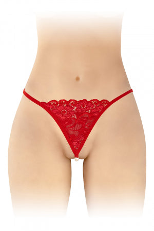 String avec perles Venusina rouge · Fashion Secret