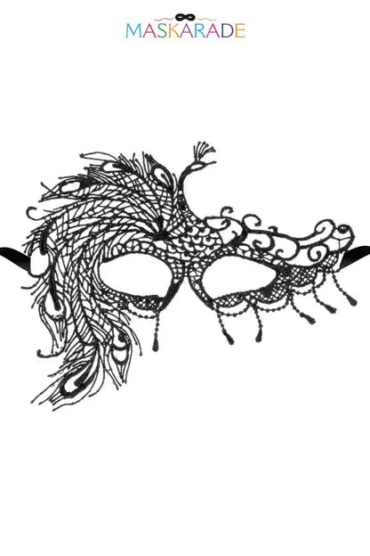 Masque sexy Loup broderie souple création élégante pour soirées mystérieuses et coquines.