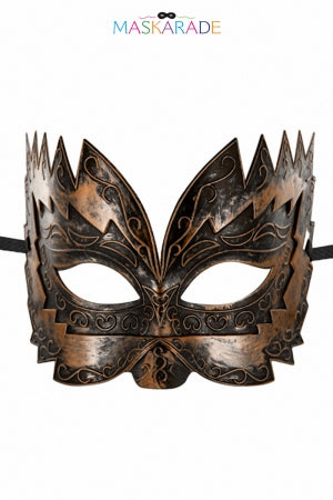 Masque semi-rigide cuivré Don Giovanni · Maskarade