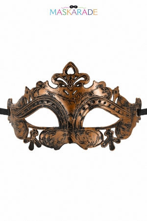 Loup semi-rigide cuivré Hamlet · Maskarade