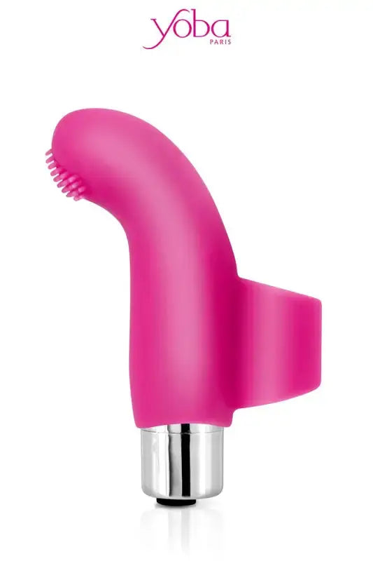 Vibrateur à doigt rose. Doigt vibrant Heart