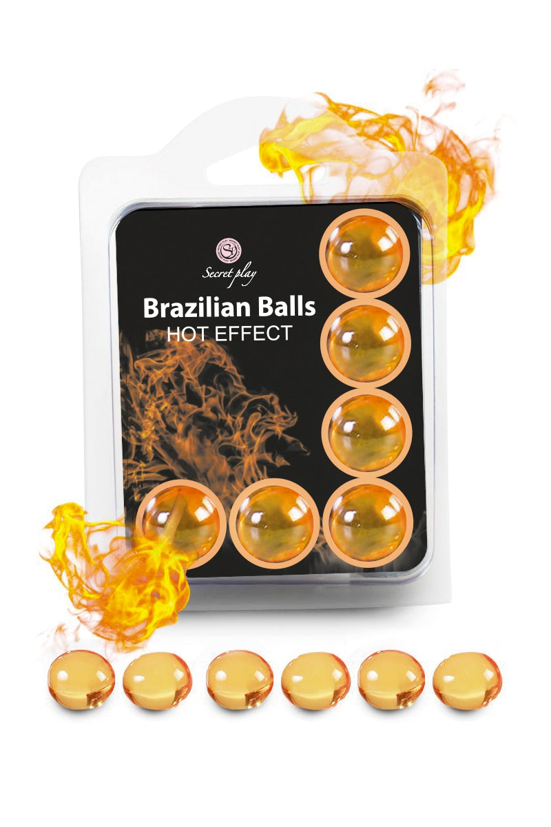 Boules lubrifiantes effet chaleur Brazilian Balls Secret Play