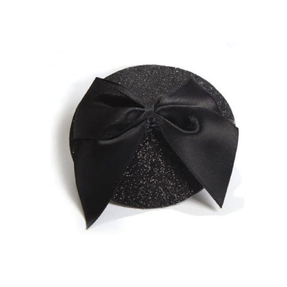 Cache-tétons Burlesque Noeud et Paillettes Noir · Bijoux Indiscrets · vue 2