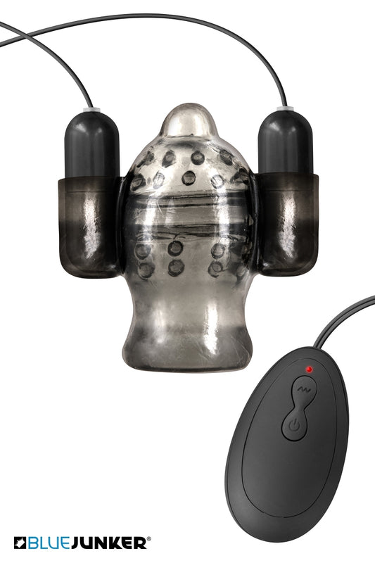 Stimulateur de gland vibrant à picots Blue Junker