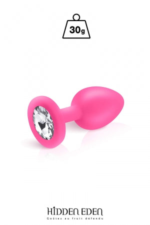Plug bijou silicone rose S · Hidden Eden